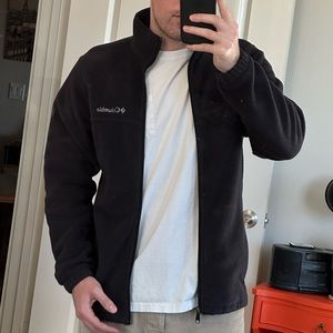 Black Columbia Zip Up Fleece Jacket
